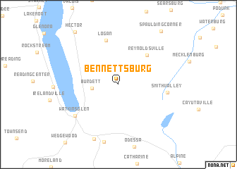 map of Bennettsburg