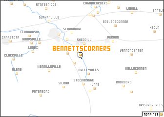 map of Bennetts Corners