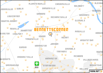 map of Bennetts Corner