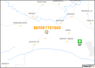 map of Bennettstown