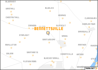 map of Bennettsville