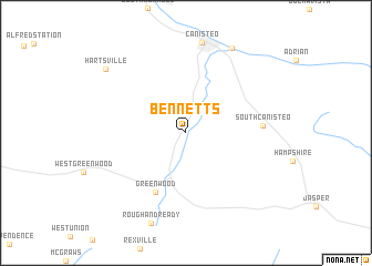 map of Bennetts