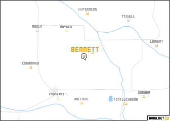 map of Bennett