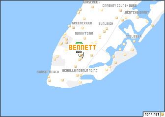 map of Bennett