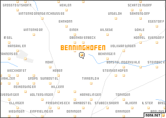 map of Benninghöfen