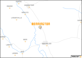 map of Bennington