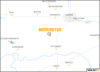 map of Bennington