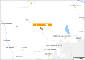 map of Bennington