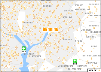 map of Benning