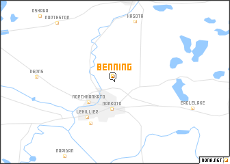 map of Benning