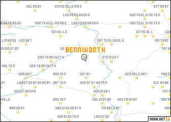 map of Benniworth