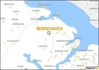 map of Benns Church