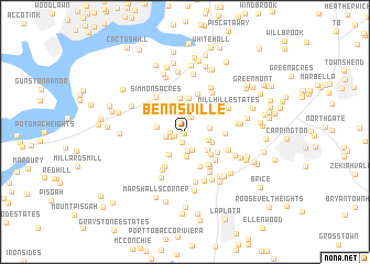 map of Bennsville