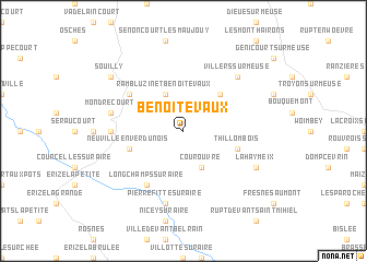 map of Benoîte-Vaux