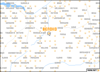 map of Benoko