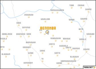 map of Bénomba