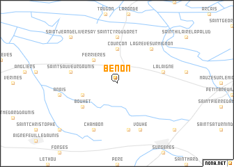 map of Benon