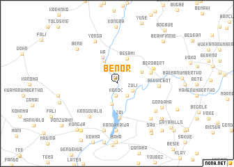 map of Be Nor