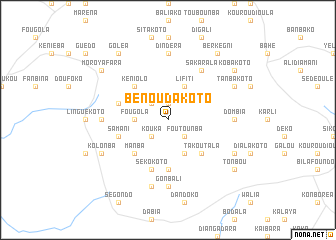 map of Bénoudakoto