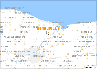 map of Bénouville