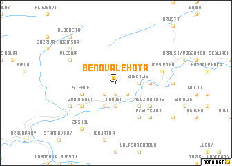 map of Beňova Lehota
