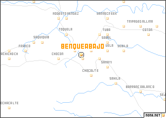 map of Benque Abajo