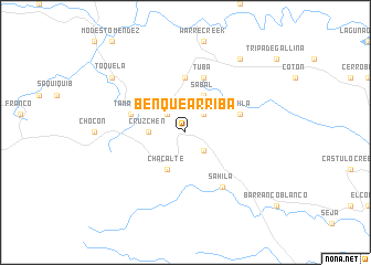 map of Benque Arriba