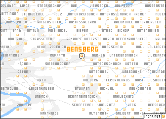 map of Bensberg