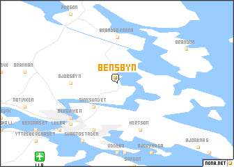 map of Bensbyn