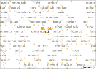 map of Bensen