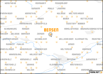 map of Bensen