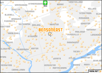 map of Benson East