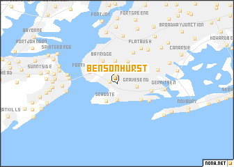 map of Bensonhurst