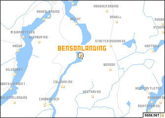 map of Benson Landing
