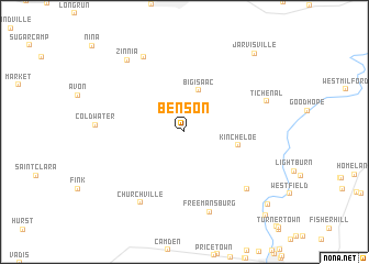 map of Benson