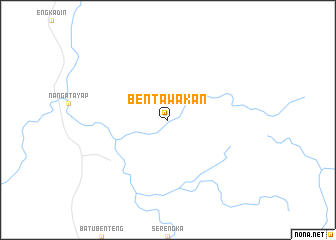 map of Bentawakan