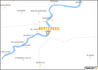 map of Bent Creek