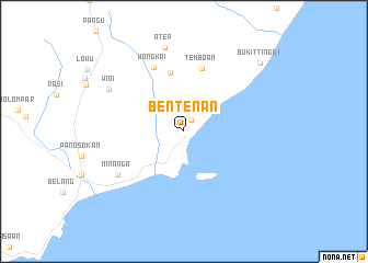 map of Bentenan