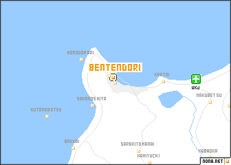 map of Bentendōri