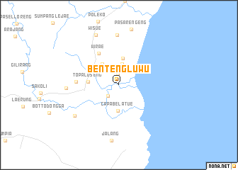 map of Bentengluwu