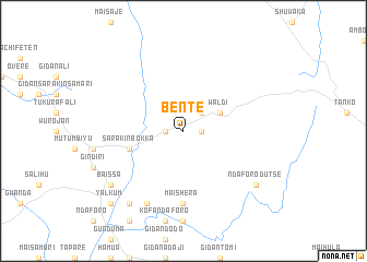 map of Bente