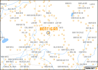 map of Bentigan