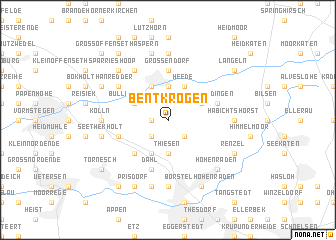 map of Bentkrögen