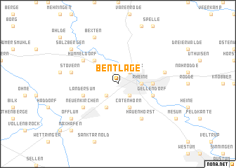 map of Bentlage