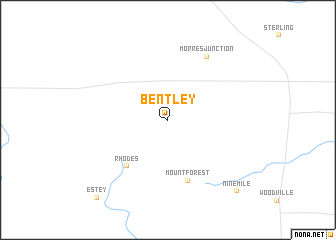 map of Bentley