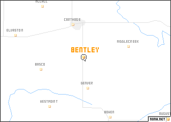 map of Bentley