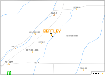 map of Bentley