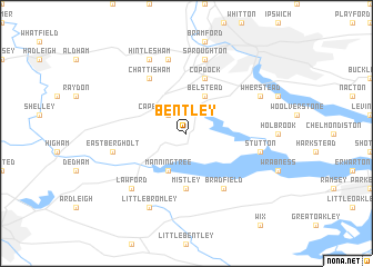 map of Bentley