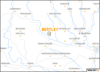 map of Bentley