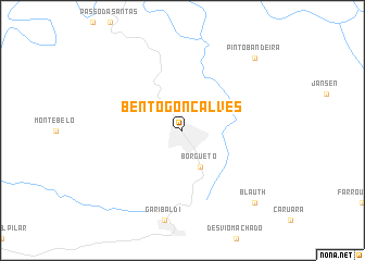 map of Bento Gonçalves